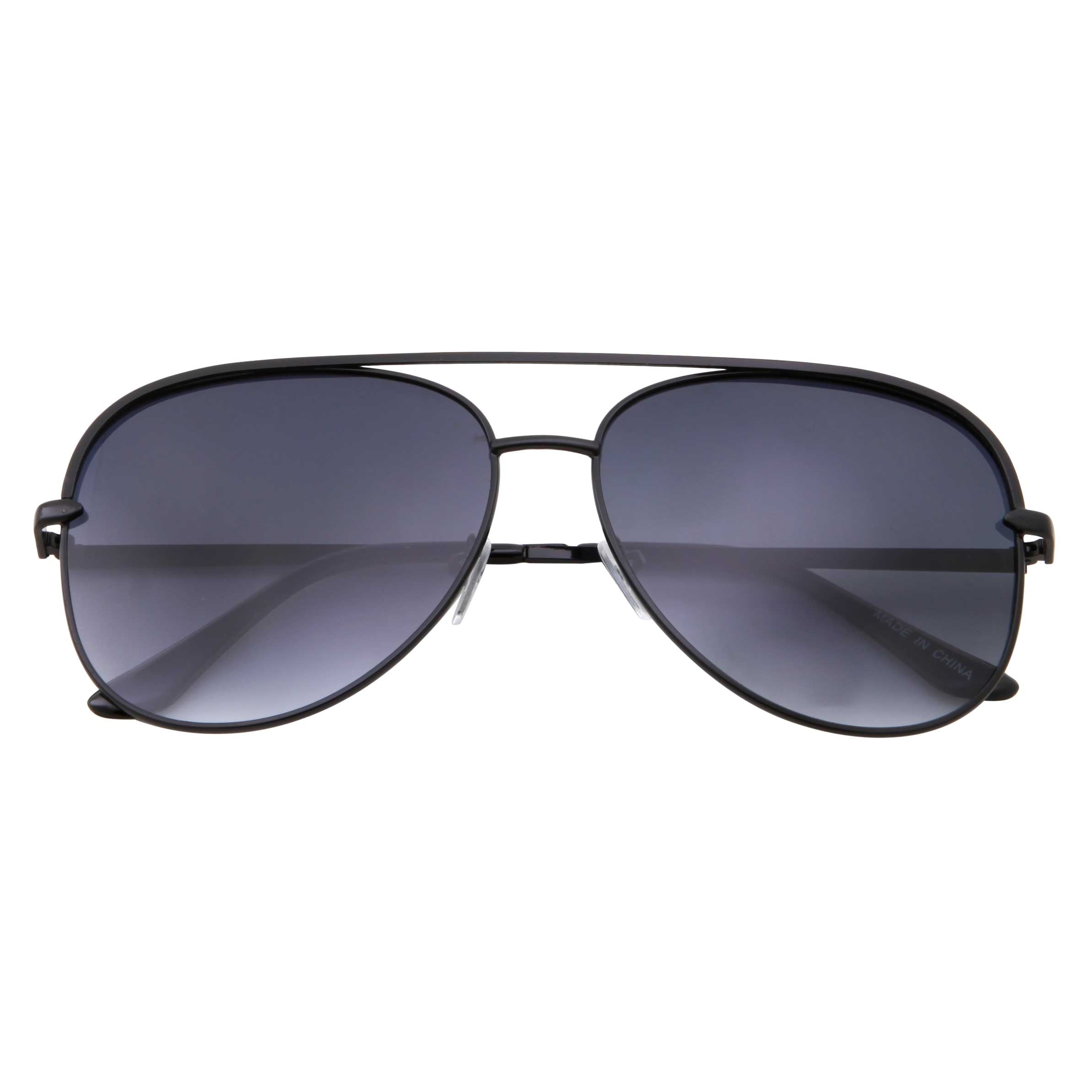 Grinderpunch Classic Black Metal Frame Black Lens Sunglasses